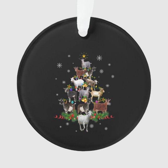 Noël des chèvres Noël Chèvre de neige Noël (devant)