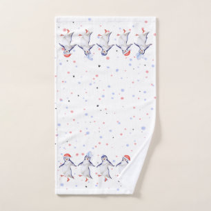 Noël des mignons pingouins dansants