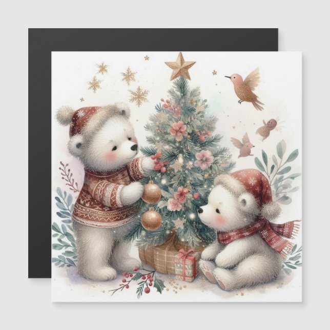 Noël des ours 1 (Devant / Derrière)
