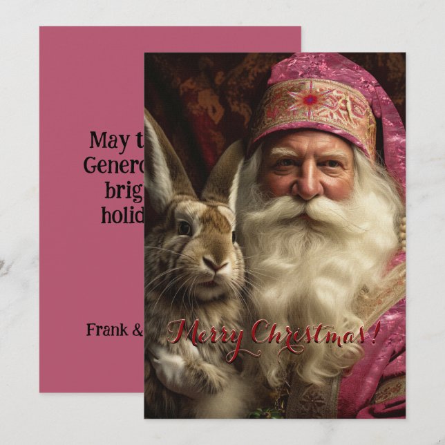 Noël des Whiskers Pink Santa Claus (Devant / Derrière)