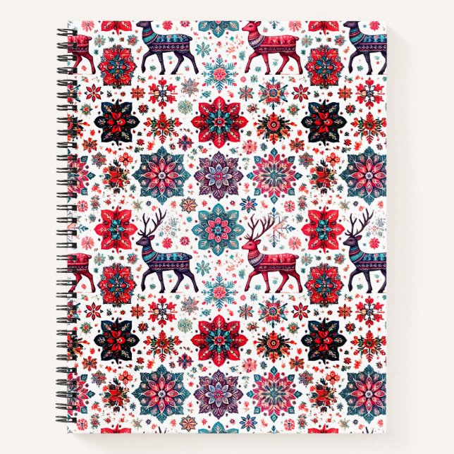 Noël Design hiver Carnet spirale (Devant)