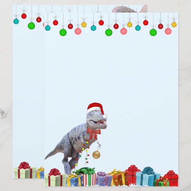 Noël Dinosaur Stable (Devant / Derrière)