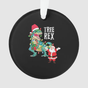 Noël Dinosaure Arbre Rex Père Noël Hommes garçons