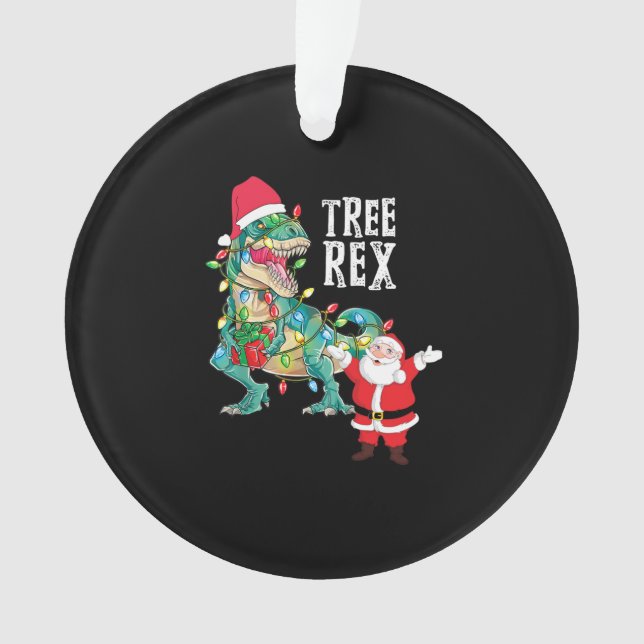 Noël Dinosaure Arbre Rex Père Noël Hommes garçons  (devant)