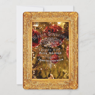 Noël d'Or Luxueux - Carte d'Invitation