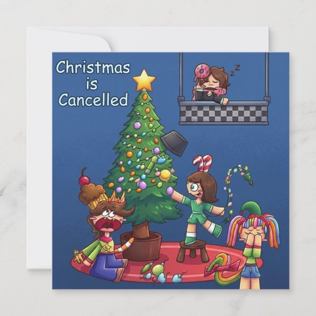 Noël drôle est Annulé Chibi Personnages Stic (Devant)