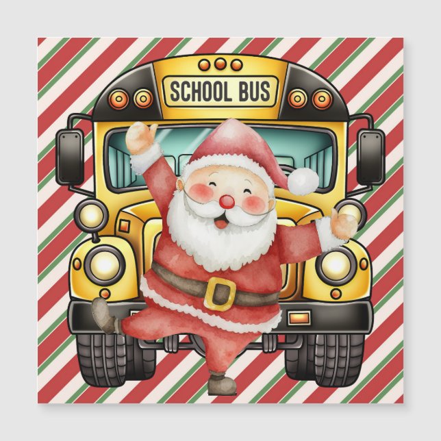 Noël du bus scolaire pour chauffeur (Devant)