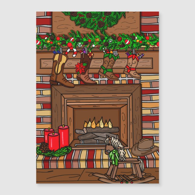 Noël du pays | Cowboy Boot Stockings (Devant)