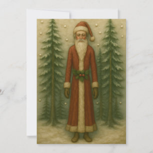 Noël du Père dans la Pine Forest Carte de Noël