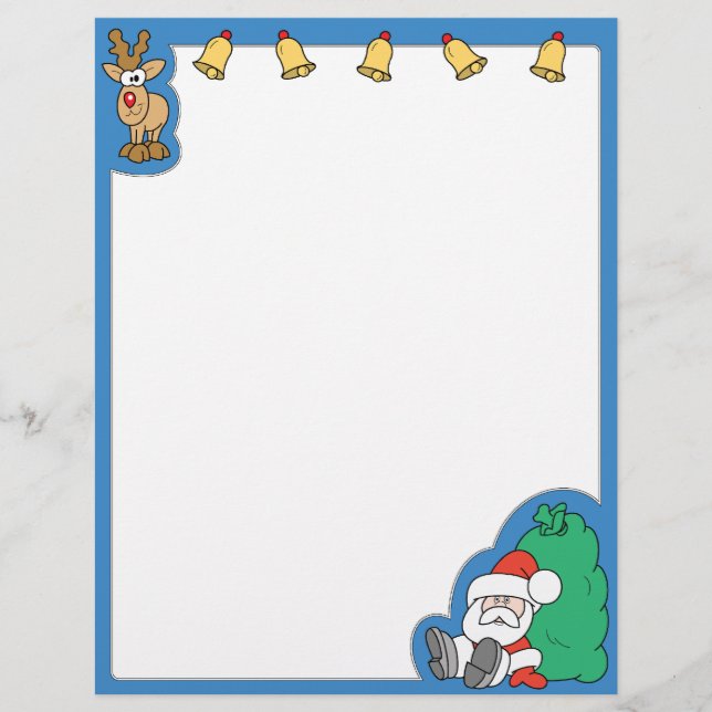 Noël du Père Noël et du renne (Devant)