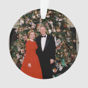 Noël du président américain Bill Clinton et Hillar