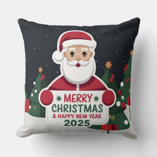 Noël élégant et festif nouvelle année 2025 coussin