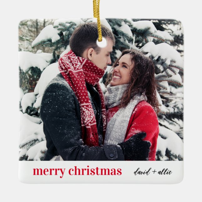 Noël élégant | Ornement moderne (Devant)