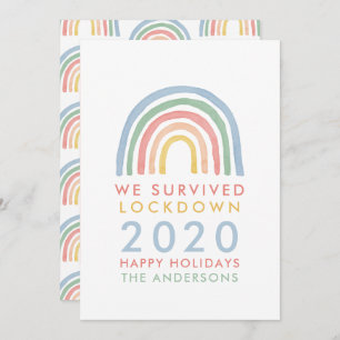 Noël en arc-en-ciel coloré nous avons survécu à l'