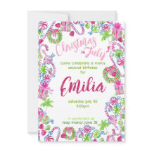 Noël en juillet Anniversaire Invitation