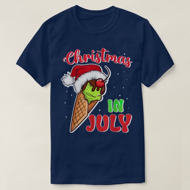 Noël en Juillet T-shirt (Design devant)