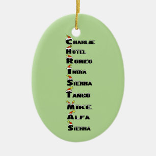 Noël en Ornement Alphabet Phonétique