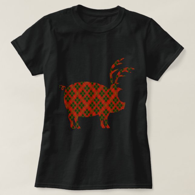 Noël en T-shirt Arkansas avec Razorback Reinde (Design devant)