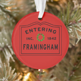 Noël Entrant Framingham, MA Ornament métallique