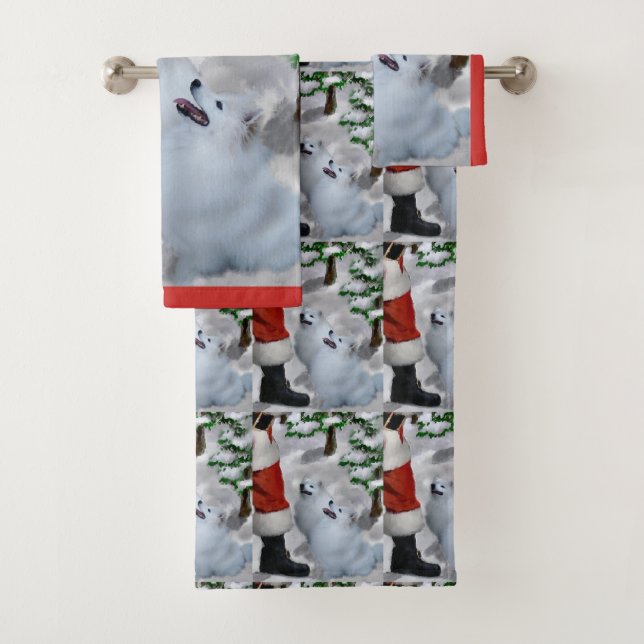 Noël Eskimo Chien américain (En situation)