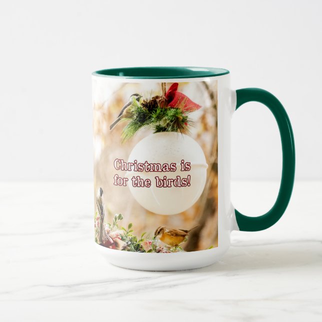 Noël est pour la tasse à café Birds avec Bigfoot (Droite)