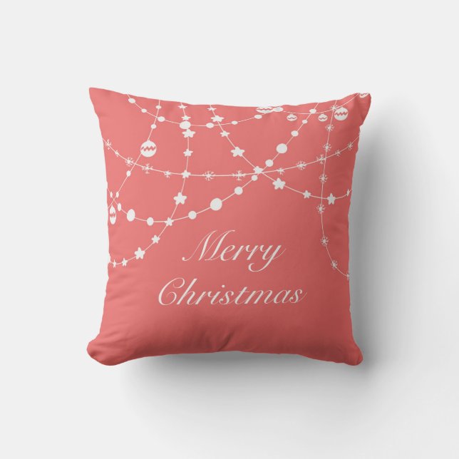 Noël et coussin fait sur commande de lumières de (Recto)