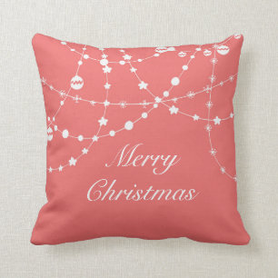Noël et coussin fait sur commande de lumières de