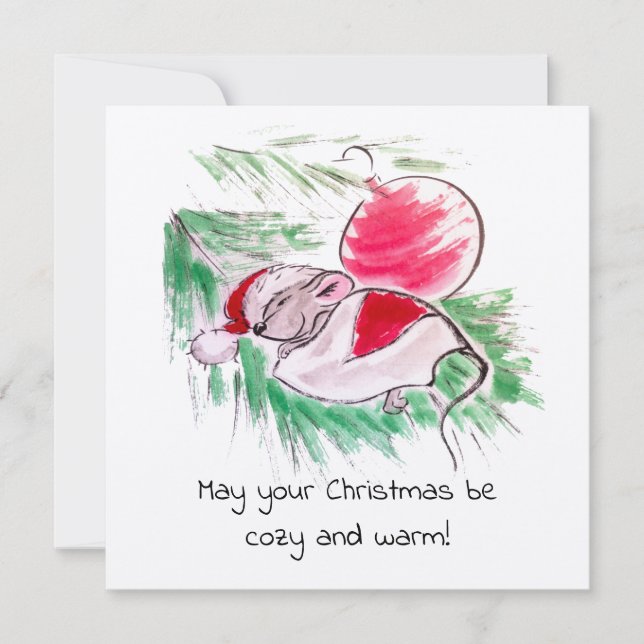 Noël et le Nouvel An dormir petite souris (Devant)