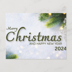 Noël et Nouvel An 2024 carte postale