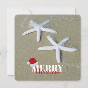 Noël Été Starfish Beach Xmas Card