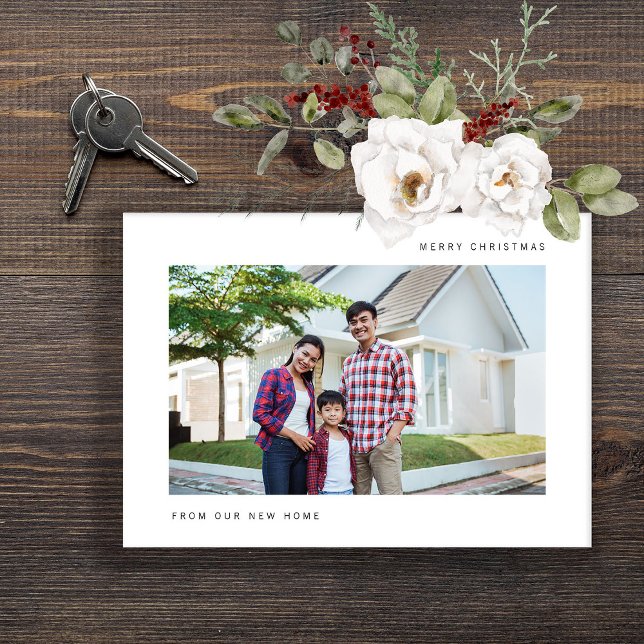 Noël Faire-part de déménagement de notre nouvelle  (A stylish holiday moving announcement)