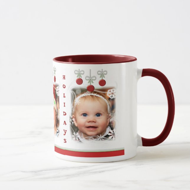 Noël fait sur commande ornemente la tasse de café (Droite)
