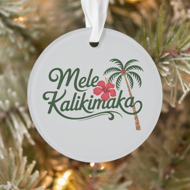 Noël Famille Mele Kalikimaka Plage d'Hawaï  (Arbre)