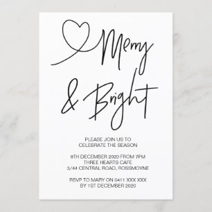 Noël Fête Invitation Fête de Noël