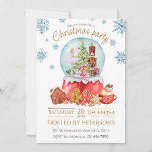 Noël Fête Nutcracker Dîner Invitation