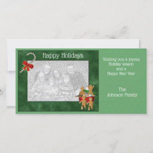 Noël Fête pain d'épice Carte photo biscuit