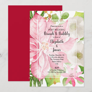 Noël Fêtes Mariage Brunch Invitations