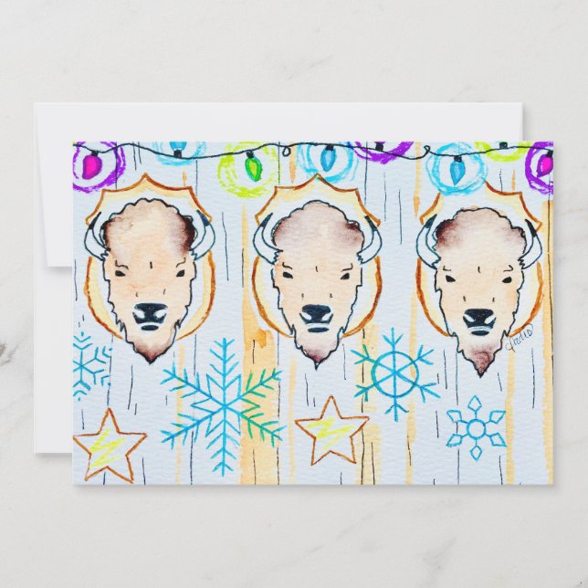 Noël flocon de neige de buffle (Devant)