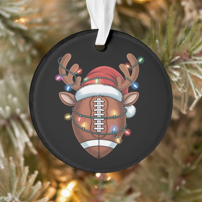 Noël Football Amour Santa Hat Sports Noël (Arbre)