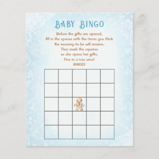Noël Garçon Baby shower Jeu Bingo bébé Bingo