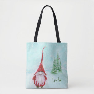 Noël Gnome Sac fourre-tout Whimsical personnalisé