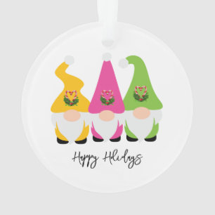 Noël Gnomes Joyeux Joyeux Jours Fêtes NOM Année Ch