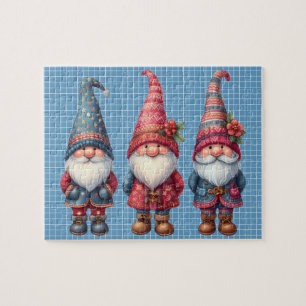 Noël Gnomes Trio Puzzle