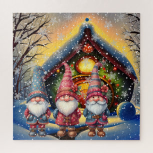 Noël Gnomes Trio Puzzle