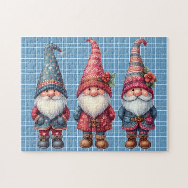 Noël Gnomes Trio Puzzle (Horizontal)
