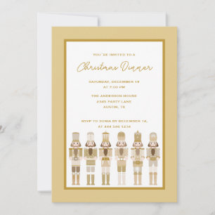 NOËL GOLD NUTCRACKER INVITATION