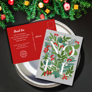 NOEL Greenery Business Greeting Carte postale de v
