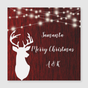 Noël, guirlande, tête de cerf, personnalisation