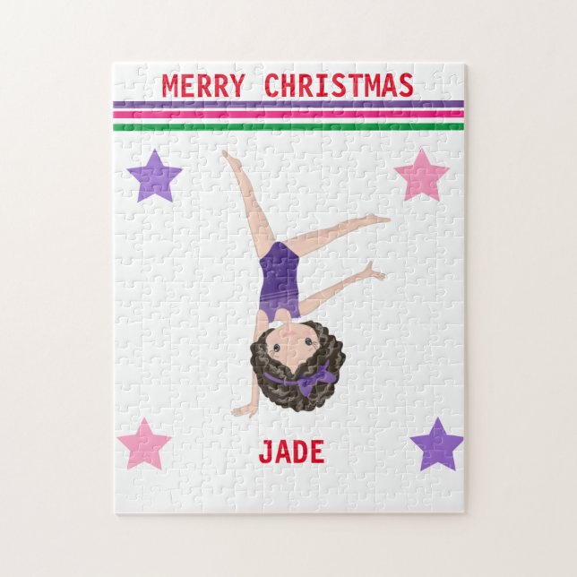 NOËL GYMNASTIQUE PUZZLE POUR LES FILLES. (Vertical)