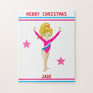 NOËL GYMNASTIQUE PUZZLE POUR LES FILLES PERSONNALI